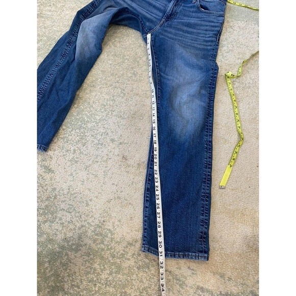 American Eagle Jeans Mens 33x32 Blue Slim Straight Next Level Flex Stretch Denim - Picture 5 of 7
